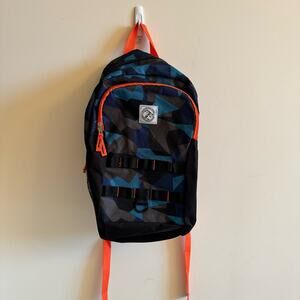 Mountain Edge Kids Backpack Blue Brown Water Bottle Pockets Adjustable Straps